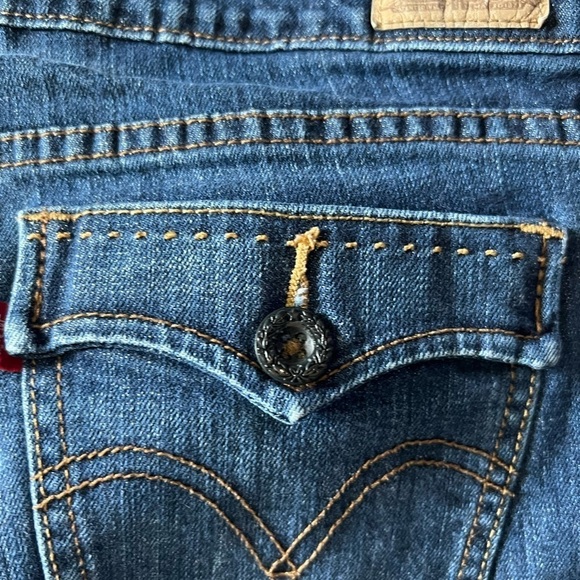 Levi's size 14 medium bootcut 515 jeans like new just missing button - Picture 5 of 5